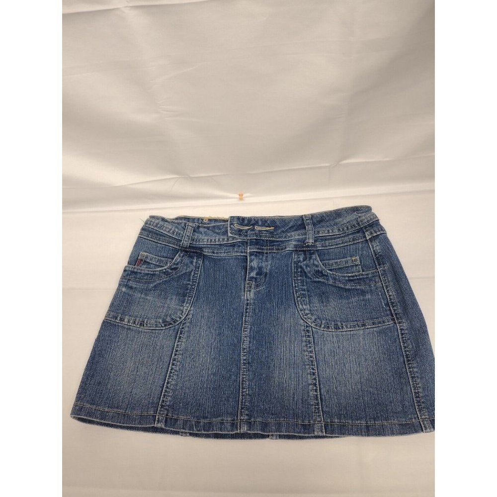 HWY Denim Size 5Denim Mini Skirt Distressed Light Wash